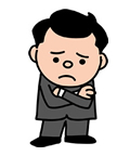 悩むイラスト
