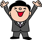 喜ぶ